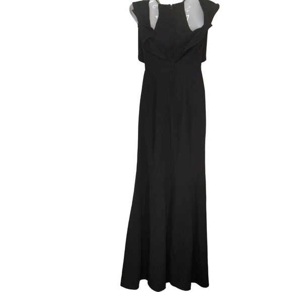 Speechless Rhinestone Straps Halter Neck Maxi Black Dress Size 3 (XS) - Picture 5 of 14